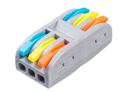 Соединитель клеммный K313 для трех линий, проходной, быстрозажимной RU 112666