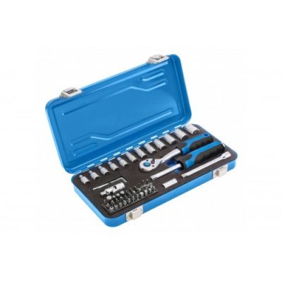 Набор инструмента 1/4" 53 пр. 6-гр CrV Hoegert HT1R485