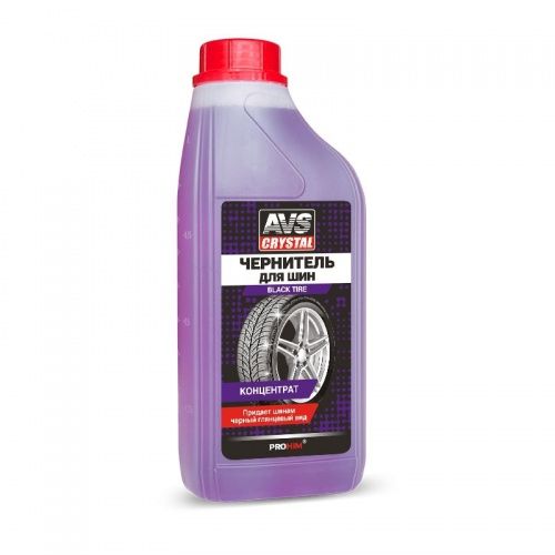 Чернитель шин BLACK TYRE (концентрат) 1 л AVK-614 AVS A07559S