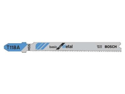 Пилка для лобзика T 118 A Basik for Metal, 100 шт., BOSCH 2.608.631.964