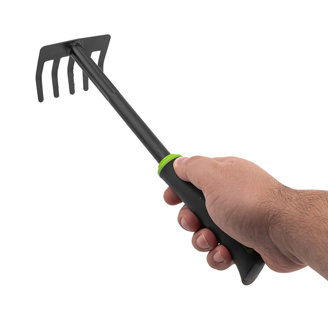 Грабли мини с пластиковой рукояткой 5-зуб., L300 мм WMC TOOLS WMC-TG2103024-D