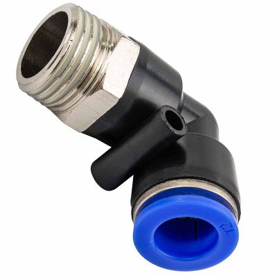 Фитинг угловой для пластиковых трубок 12 мм-наружная резьба 1/2'' Forsage F-SPL12-04