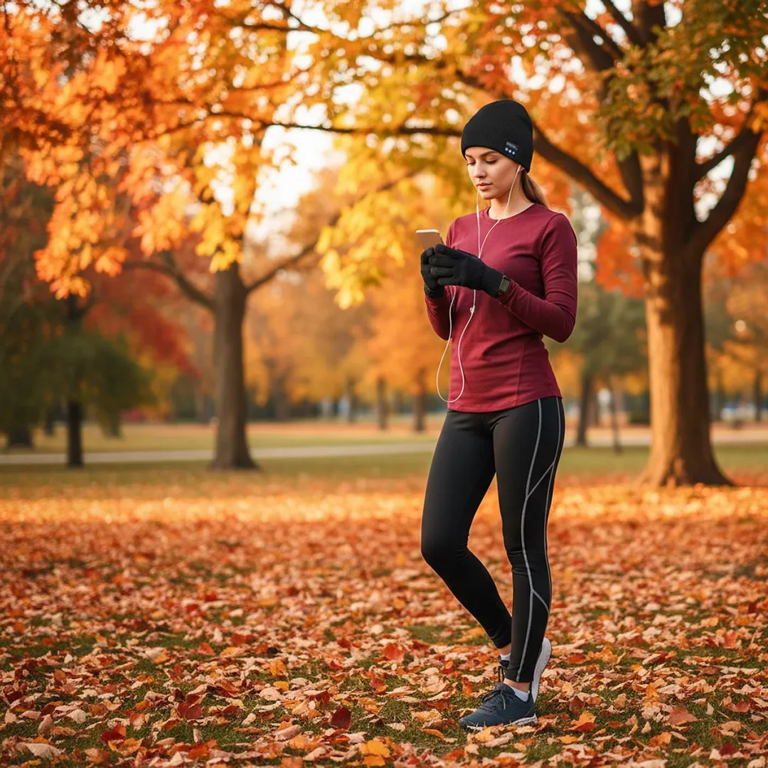 Шапка 20х22 см, перчатки, черный RockForce RF-111(Black)