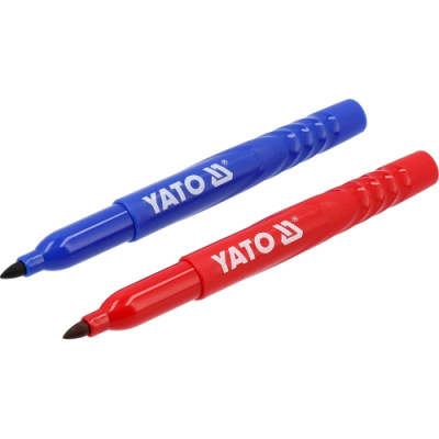 Маркеры технические, 2 шт, красный, синий Yato YT-69301