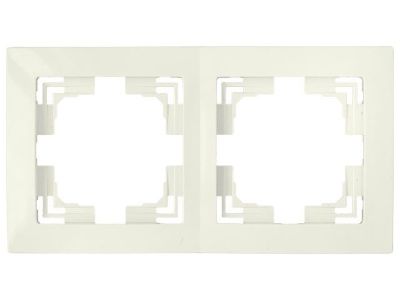 Рамка 2-местная бежевая, Уют, Bylectrica ЮЛИГ.735212.280-40бе