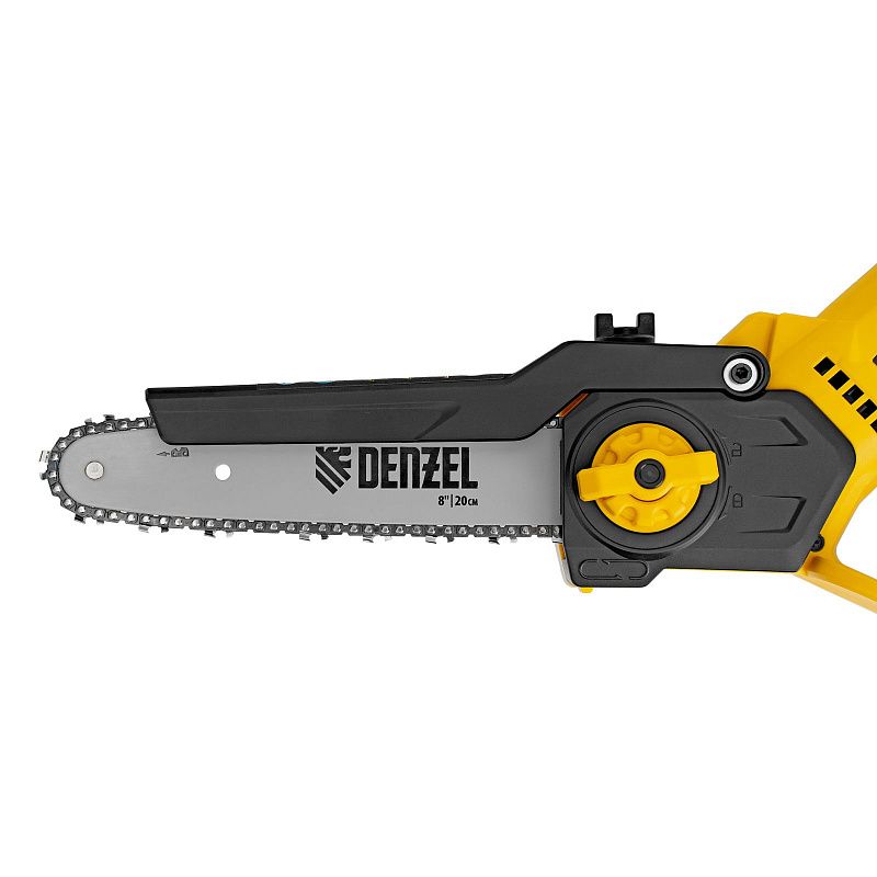 Цепная мини-пила аккумуляторная бесщет., СCS-200BL, шина 200 мм, Li-Ion, 20 В Denzel 58653
