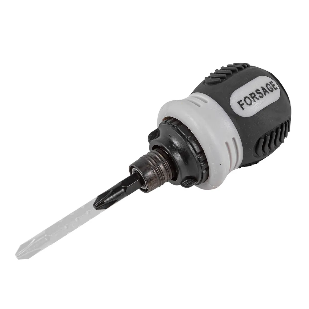 Отвертка реверсивная в комплекте с битами Forsage F-32807MR