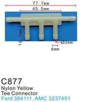 Клипса для крепления внутренней обшивки а/м Форд пластиковая, 100 шт Forsage C0877(Ford)