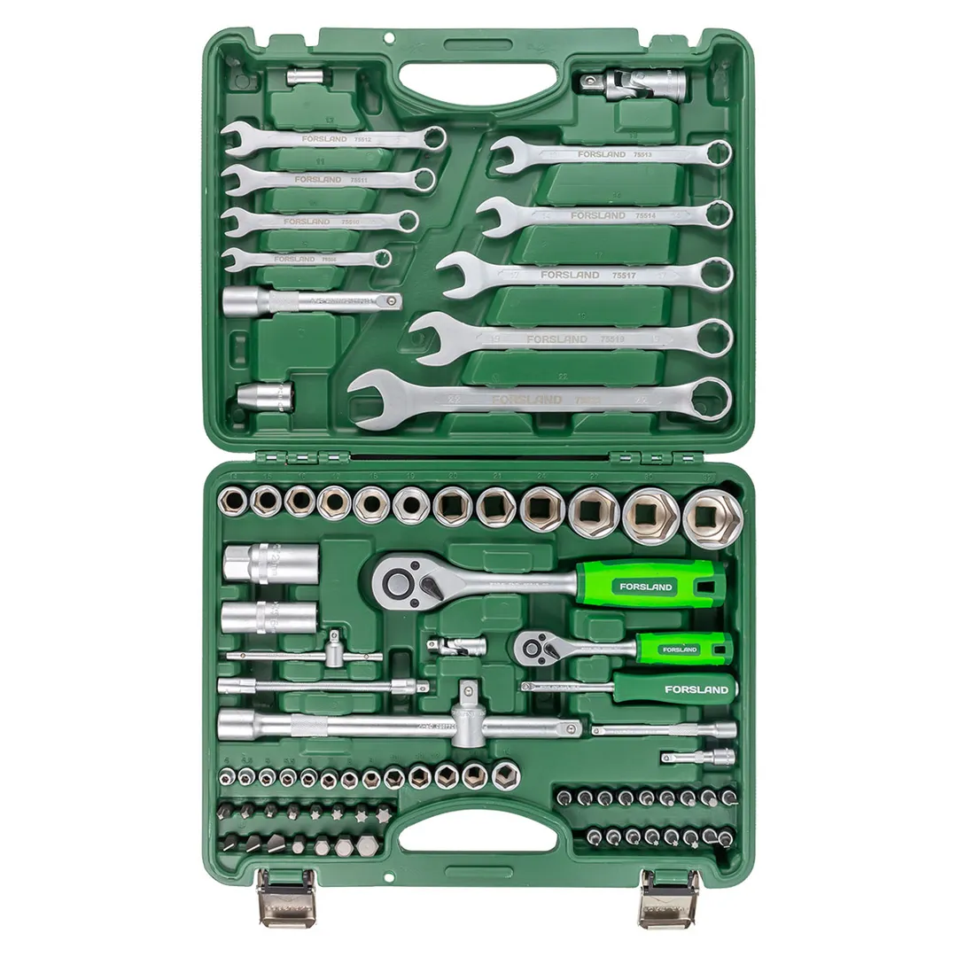 Набор инструментов 82 пр. 1/4"&1/2" 6-гр. Forsland Forsland-4821-5
