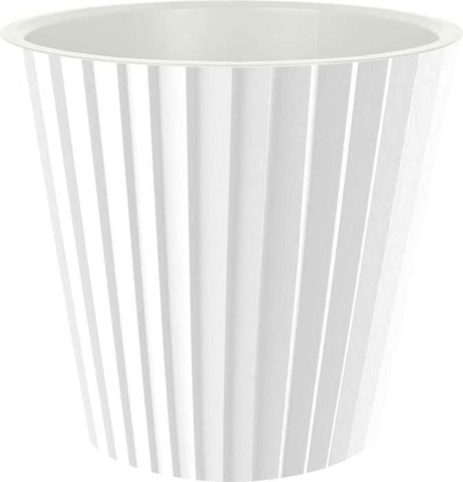 Горшок для цветов InGreen Sand D190мм, 3,3л c дренажной вставкой белый Пластик Репаблик IG640110048