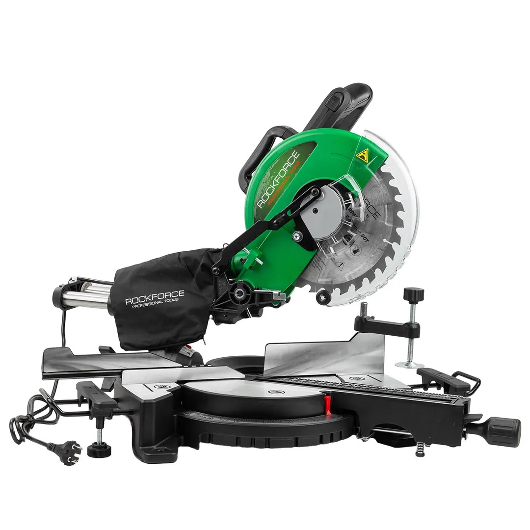 Пила торцовочная, 230V, 1900W, 4800об/мин, диск 254х30х2.4 мм RockForce RF-JS-1013A3-1