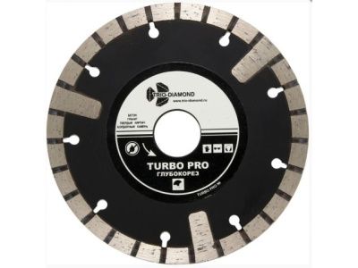 Алмазный круг 230х22,23 мм по ж/бетону Turbo PRO, глубокорез Trio-Diamond TP156