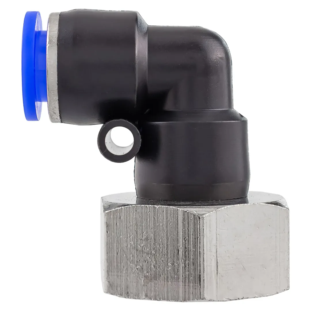 Фитинг угловой для пластиковых трубок 8 мм-внутренняя резьба 1/2'' Forsage F-SPLF08-04