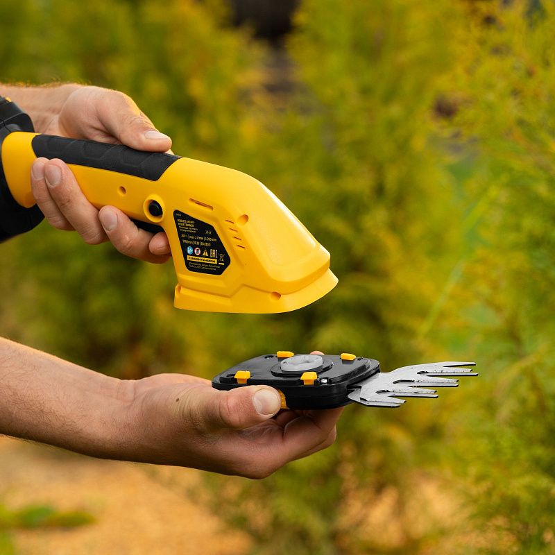 Ножницы-кусторез аккумуляторные GS-20, Li-Ion, 20 В Denzel 59432