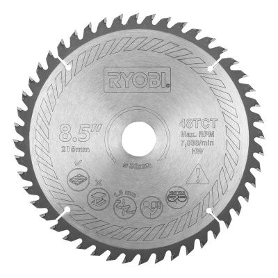 Диск пильный по дереву D 216x30 мм SB216T48A1 для торцовочной пилы RYOBI 5132002620