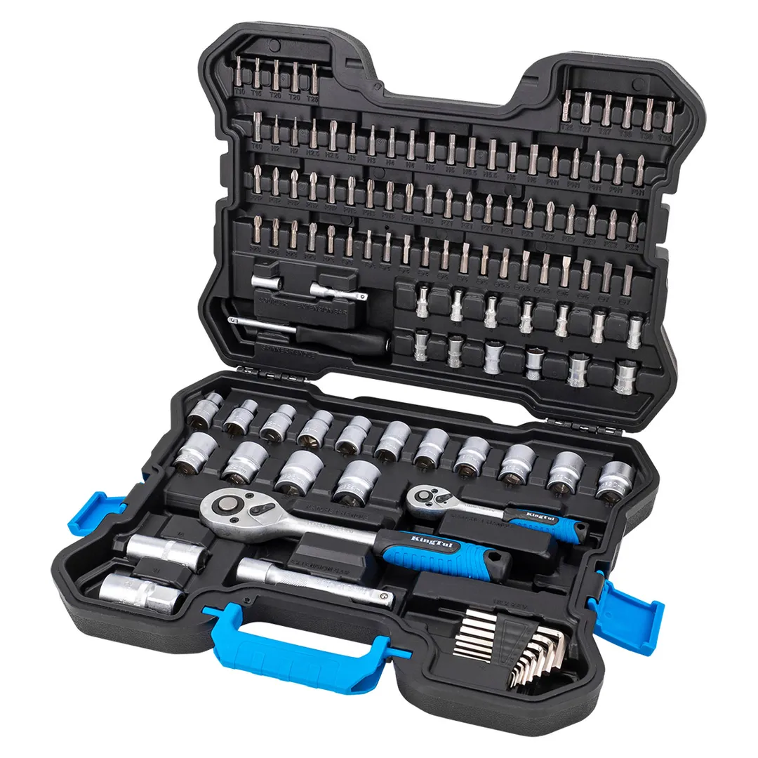 Набор инструментов 115 пр 1/4''&1/2'' 6-гр KINGTUL KT-41151-5