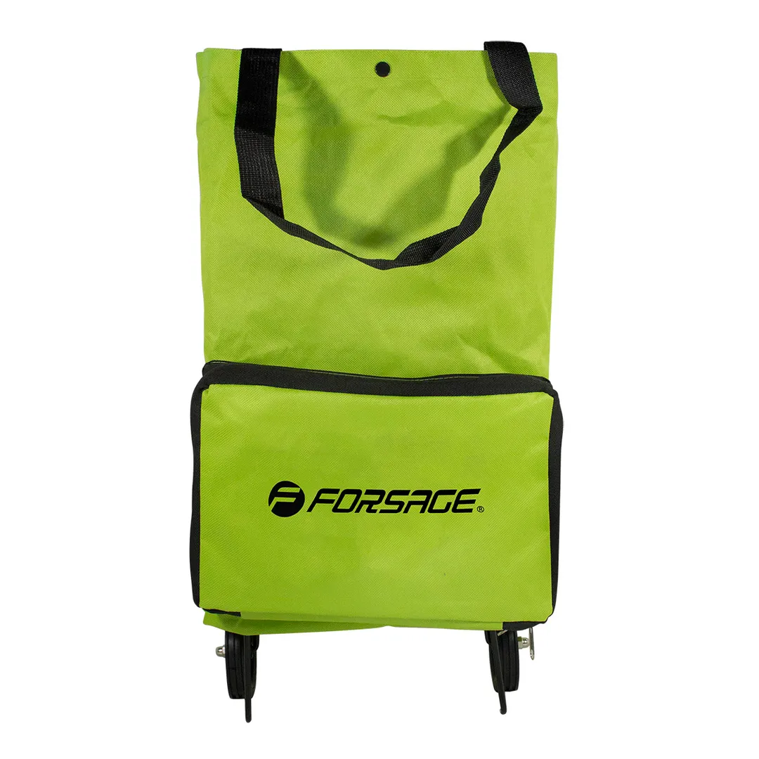 Сумка хозяйственная на 2 колесах с ручками и боковым карманом, 140х265х450 мм, карман-190х300 мм, Ø колес-80 мм TRADE HOUSE F-FN209