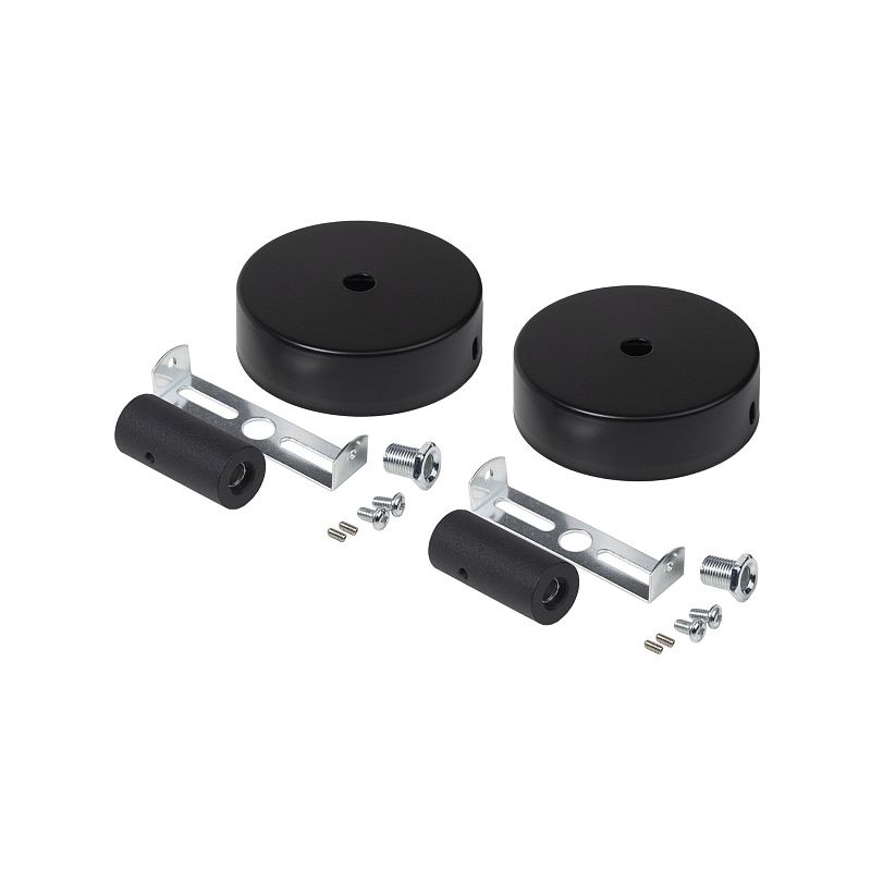 Заглушки, крепления, к светодиодной веревке, d20, тип 2, 1 компл = 2шт., черный, AKS 115988