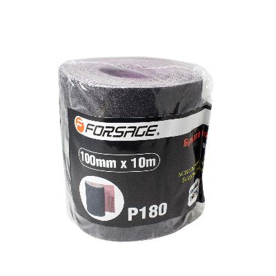 Бумага наждачная на тканевой основе 100 ммх10м в рулоне, P180 Forsage F-FB4180C