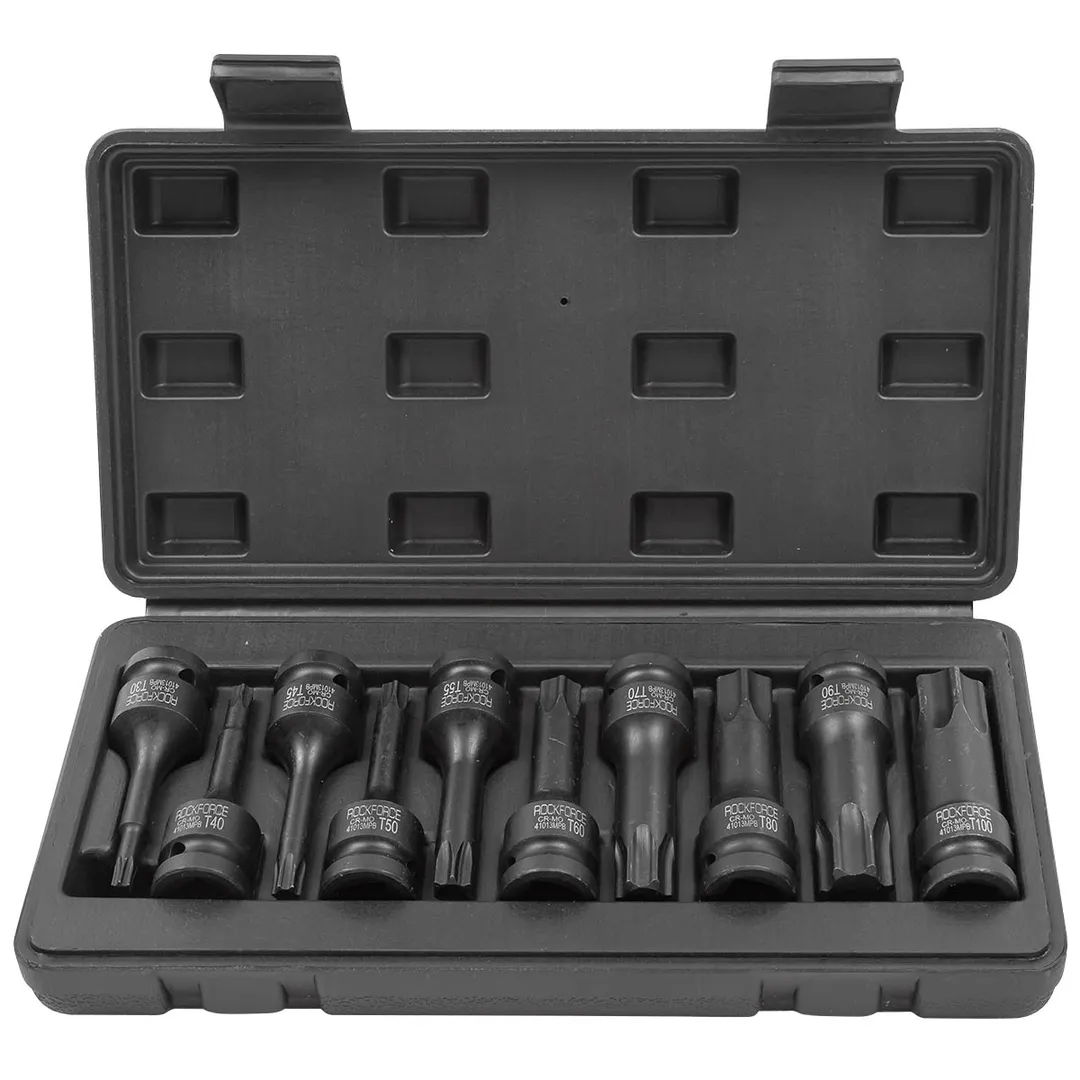 Набор ударных головок-бит TORX T30-T100 1/2'' 10 пр RockForce RF-41013MPB