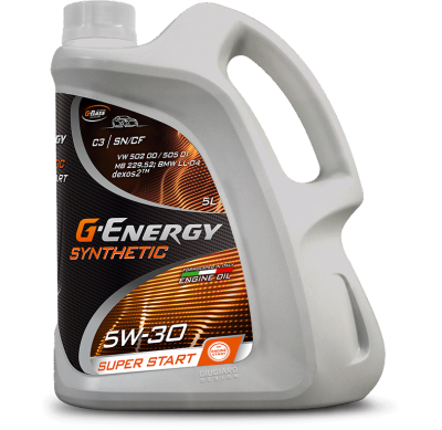 Масло Synthetic Super Start 5W-30 5л G-Energy 253142401
