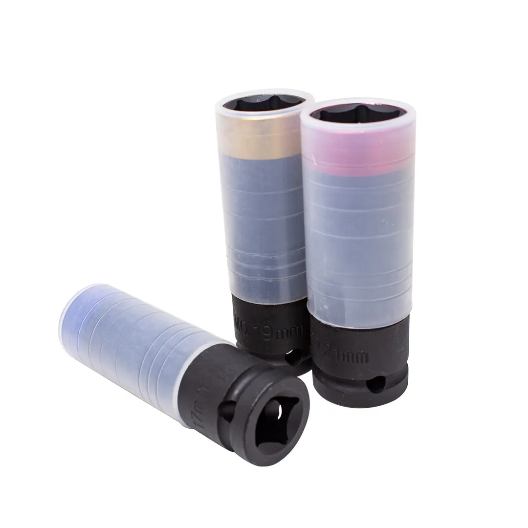 Набор головок ударные глубоких тонкостенных в защитном кожухе, 3 пр., 1/2'', 6-гр., 17,19,21 мм RockForce RF-4035