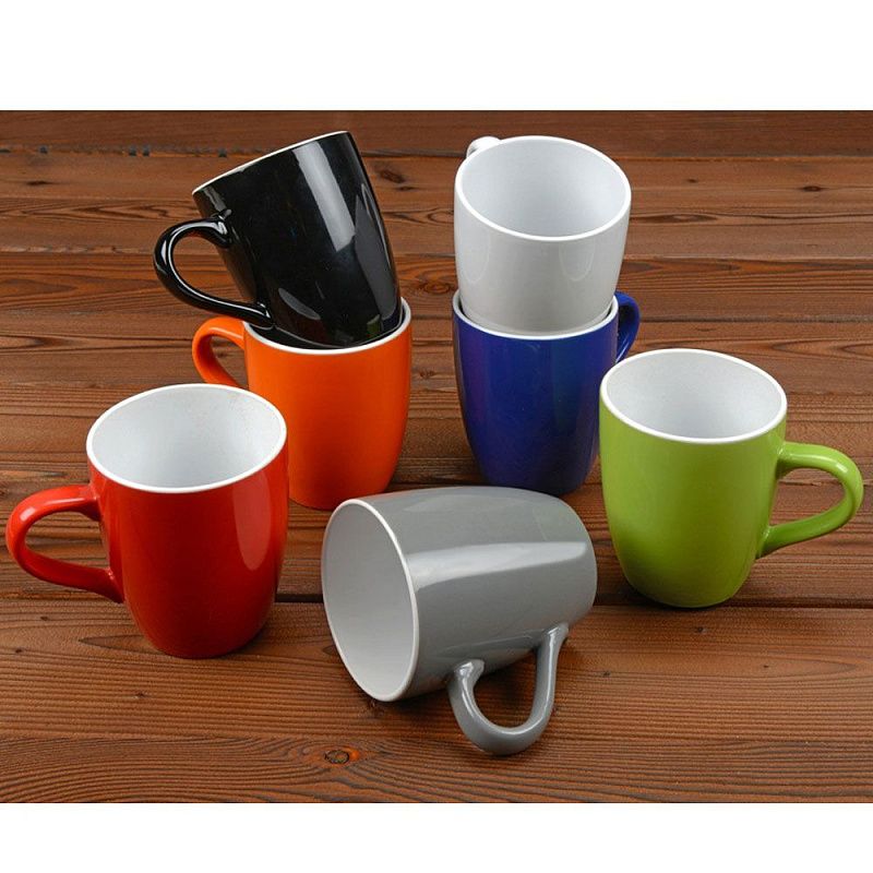 Кружка "Tulip", керамика, 360 мл, серый, белый