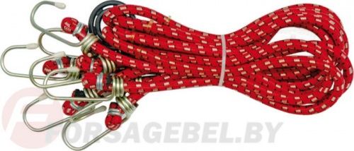 Стяжка резиновая в оплетке для багажа d8ммх80см. 8 крючков Vorel 82300