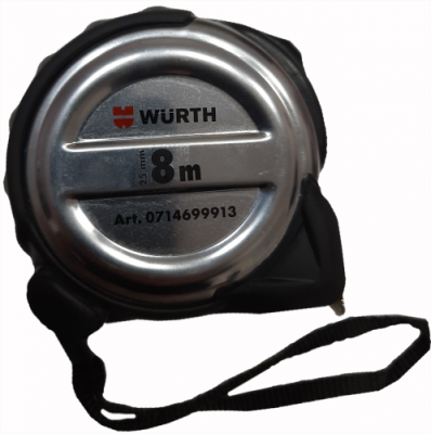 Рулетка Profi, 8м/25мм WÜRTH 0714699913