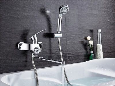 Смеситель для ванны, цинк, хром Loffrey LF82270