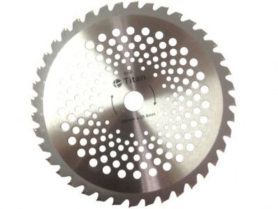Нож A для бензотриммера 40 зубов, победитовый 255x1.3x25.4, выпуклый (BL-5) MOUNTFIELD BL-5