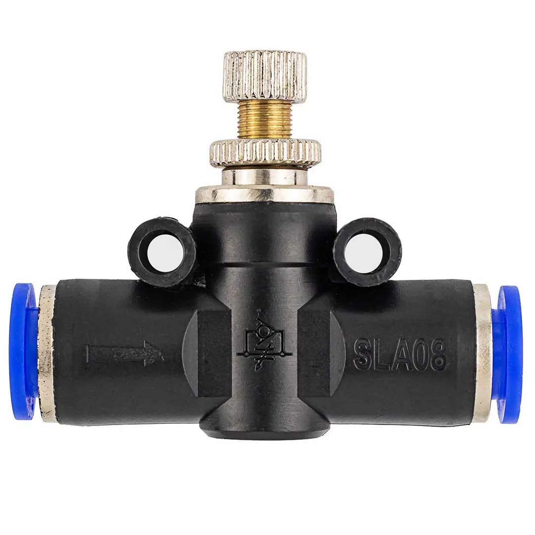 Фитинг для пластиковых трубок с регулятором 8x8 мм Forsage F-SPA08