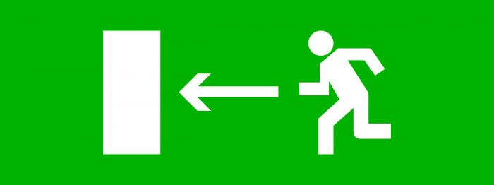 Пиктограмма "Направление налево" 320х120мм (для EXIT, SAFEWAY-40) EKF pkal-01-03