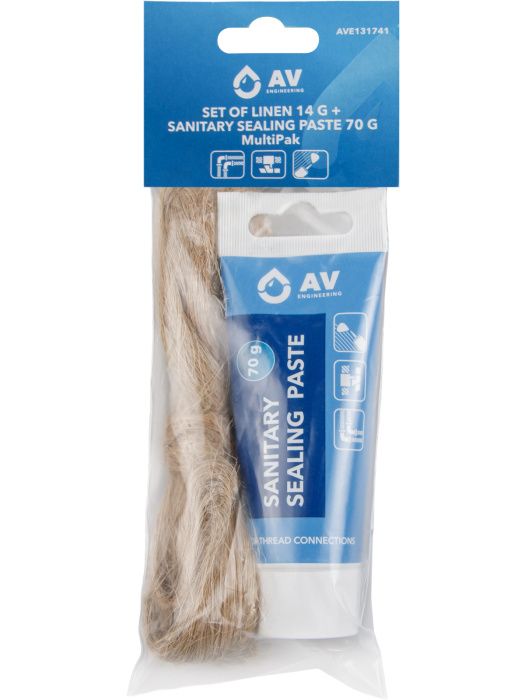Набор сантехнический (лён 14 г + паста сантехническая MultiPak 70 г) AV Engineering AVE131741