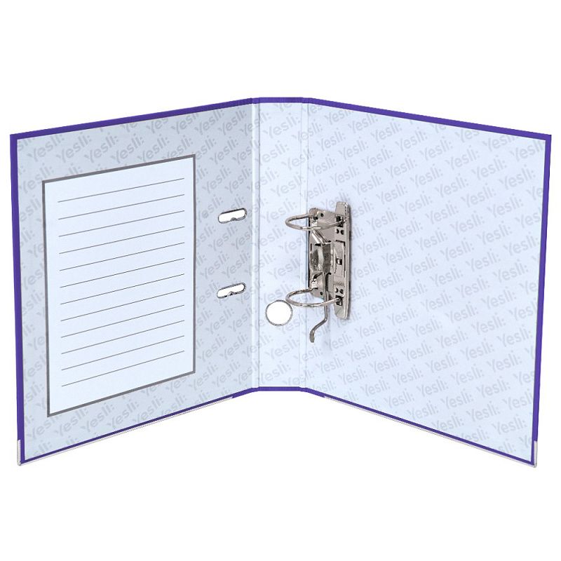 Папка-регистратор "Yesli:", А4, 50 мм, ПВХ Эко, фиолетовый