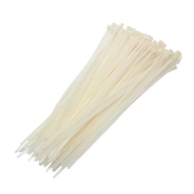 Хомут пластмас WHITE 5х400, 100 шт, KING WHITE 5х400