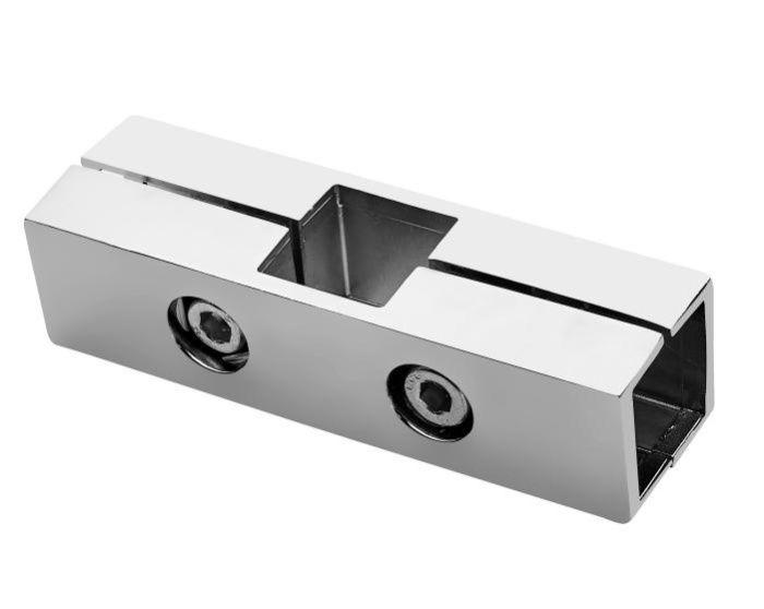 Соединитель 3-х труб перпендикулярный для квадр. трубы 25*25 QUADRO, хром AKS 112455