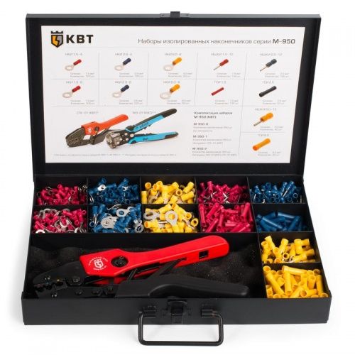 Набор изолированных наконечников КВТ М-950-1