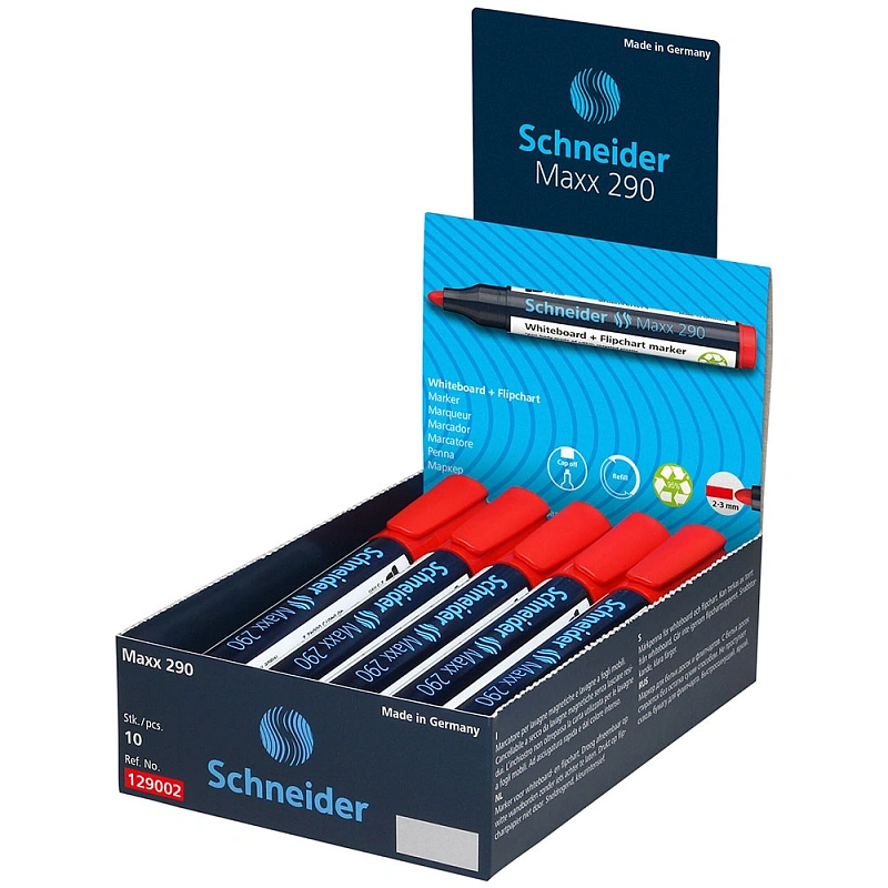 Маркер для доски "Schneider Maxx 290", красный