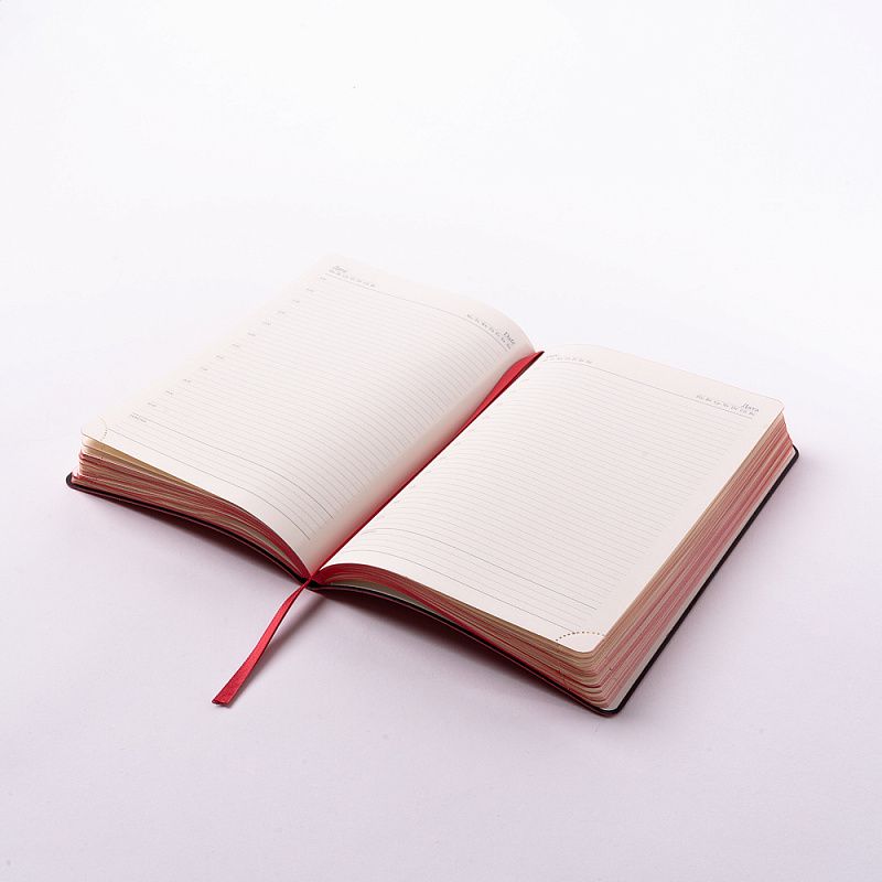 Ежедневник недатированный Acar "Broad", A5, 272 страницы, красный