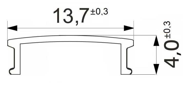 Рассеиватель для профиля LIRA-1707, цвет белый, 3м, AKS 124518