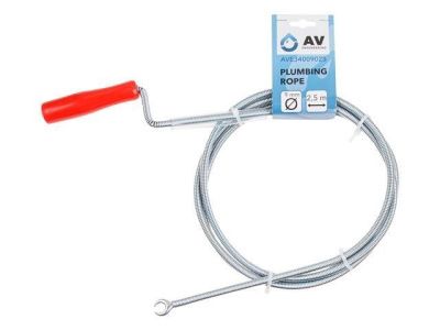 Трос сантехнический пружинный Ø9 мм длина 2,5 м AV Engineering AVE34009025