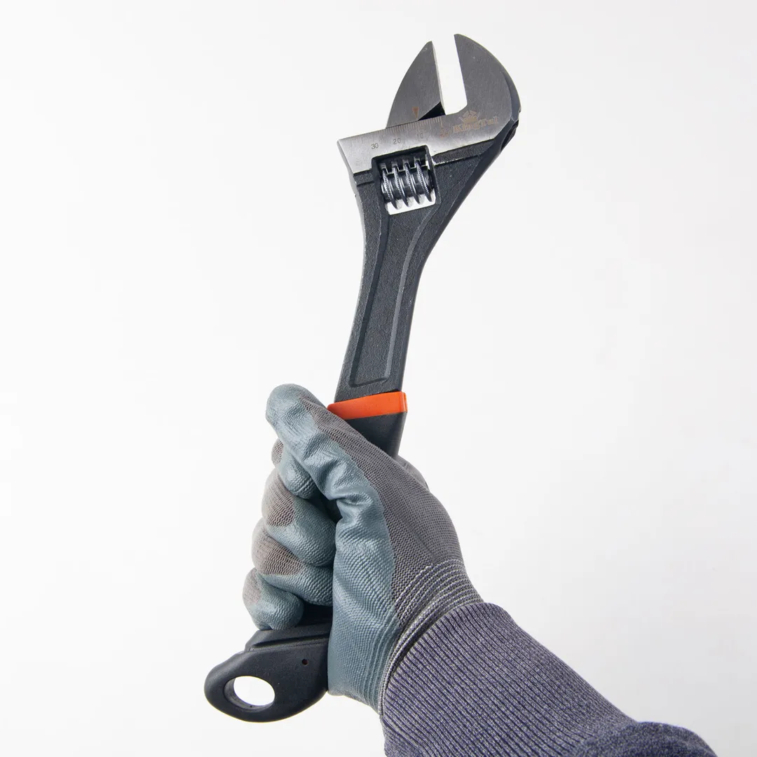 Ключ разводной с прорезиненной рукояткой 12''-300 мм KINGTUL KT-02001-12