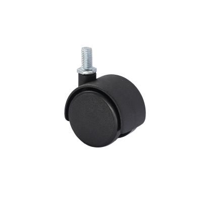 Колесо меб. пласт. d40 с винтом М8, черный RU 116529