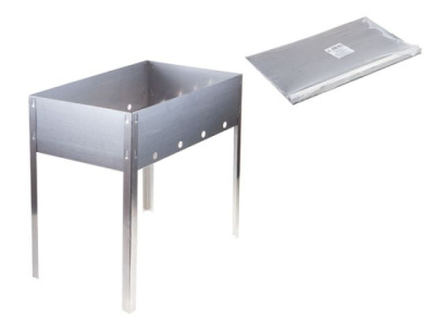 Мангал сборный "Эконом" в плёнке, 400х250х400х0,4 мм PERFECTO LINEA 47-750575/1