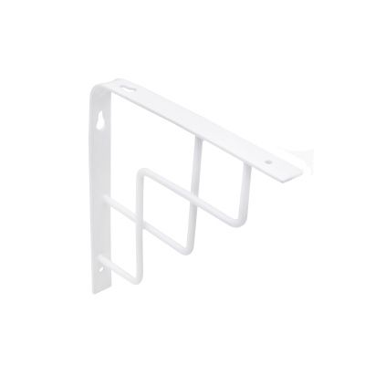 Полкодержатель мет. QUADRO 150*150*20*3, белый AKS 68562