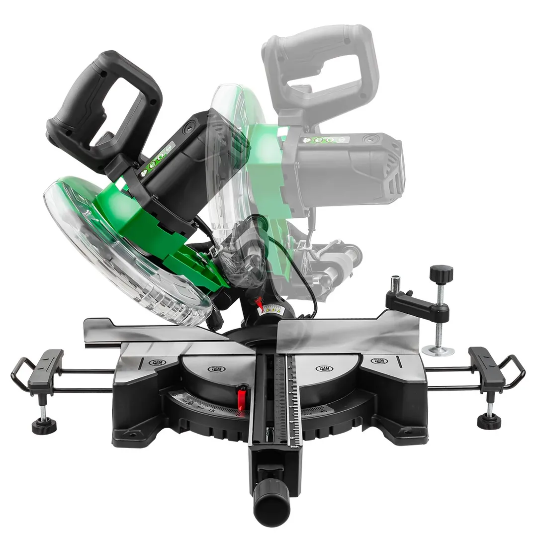 Пила торцовочная, 230V, 1900W, 4800об/мин, диск 254х30х2.4 мм RockForce RF-JS-1013A3-1