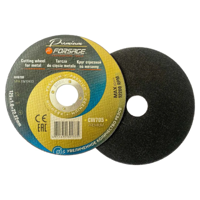 Круг отрезной по металлу 125x1x22,2 мм Forsage F-CW705 PREMIUM