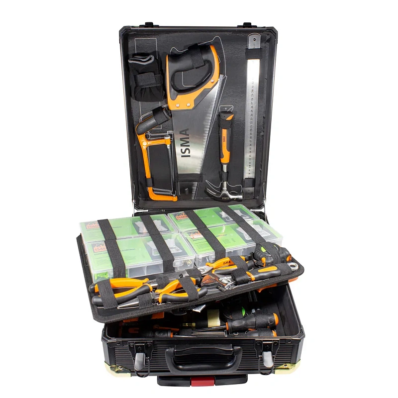 Набор инструментов 1300 пр. 1/2'', 6-гр. ''Дорожный кейс'' ISMA ISMA-513002