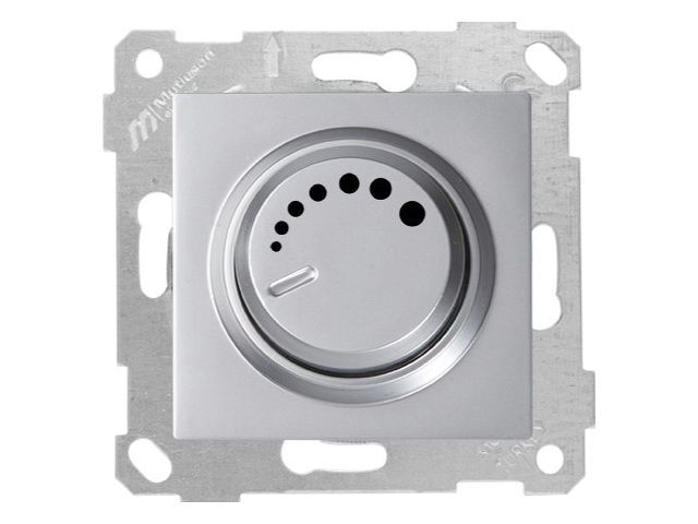 Выключатель поворотный, диммер, скрытый, серебро, RITA Mutlusan 2200 440 0282